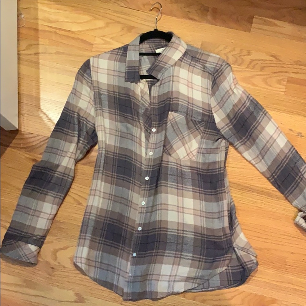 Flannel brown top